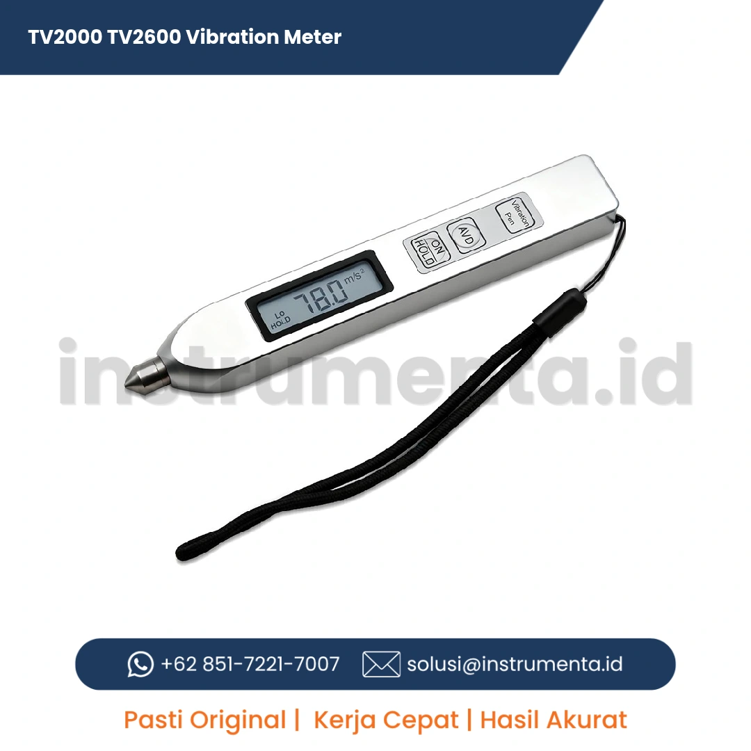 Official Supplier TV2000 TV2600 Vibration Meter Alat Ukur Getaran Mesin Industri Portabel Pen Type